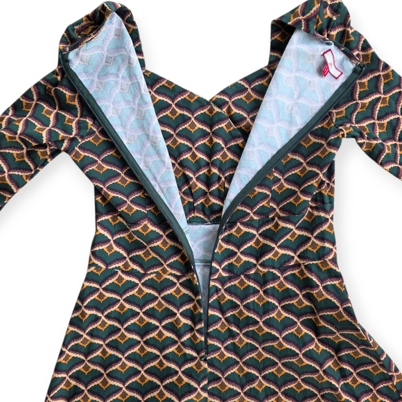 🌟 Joe Browns Geometric Fit & Flare Dress – UK 10 / US 6 🌟 - Picture 9 of 12